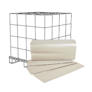 Pallet Paper towels C-fold, 1-ply, recycling, Oeco Swiss, 28 Boxes