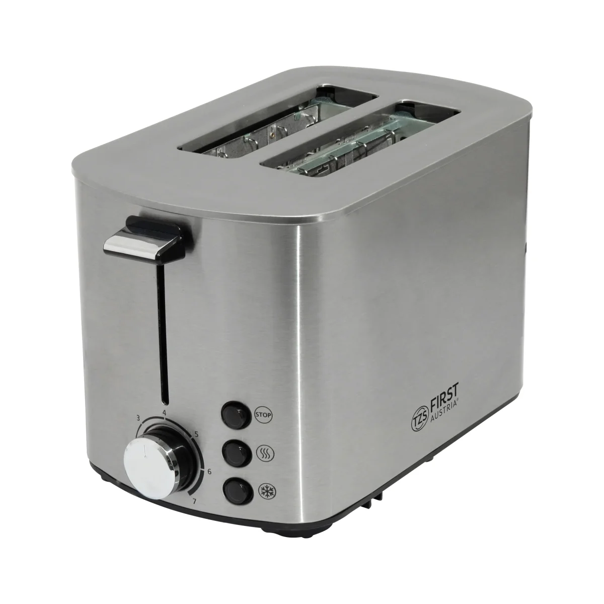 Langschlitztoaster 4 Scheiben, Edelstahl, XL-Schächte