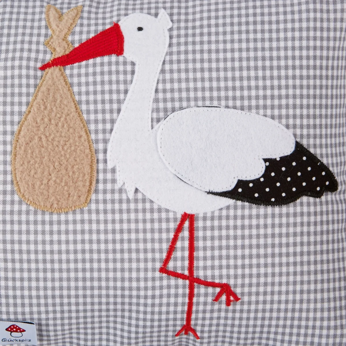 Namenskissen mit „Storch“ – Bild 7