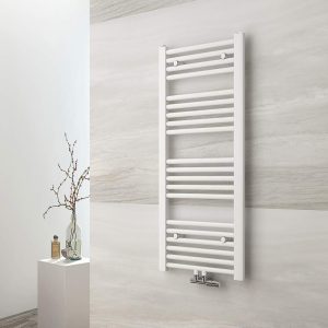 EMKE Badheizkörper 1000×400 mm, Handtuchheizkörper Mittelanschluss Weiß 356W