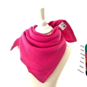 Halstuch Kinder Musselin „pink“