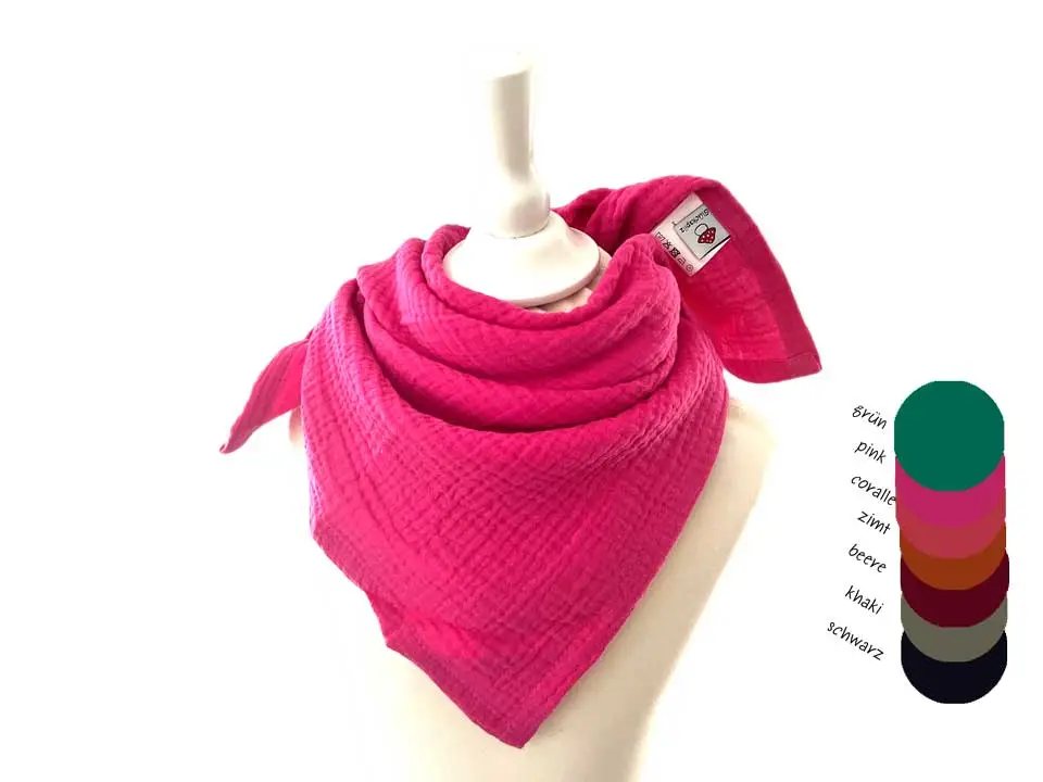 Halstuch Kinder Musselin „lila“ – Bild 8