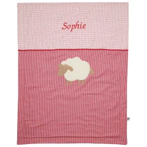 Krabbeldecke mit Schaf und Namen