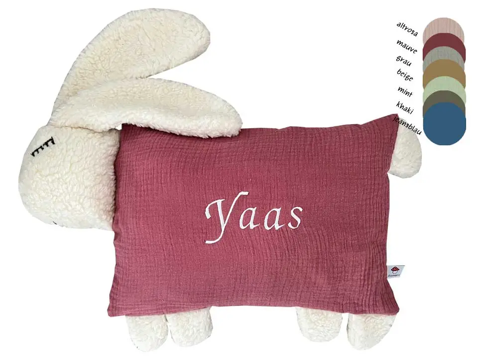 Kuscheltier Hase Musselin – Bild 9