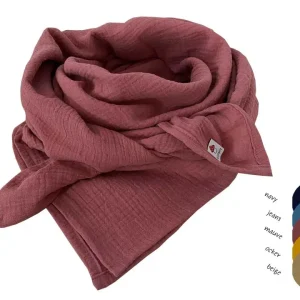 Musselintuch in „mauve“
