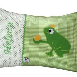 Namenskissen mit Froschkönig
