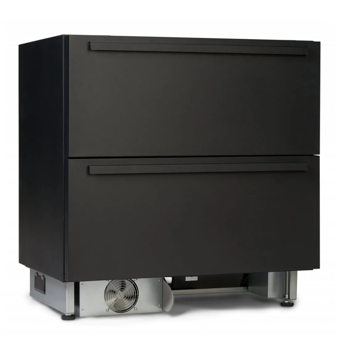 Mattschwarz-Front für Norcool Kühllade & Gefrierlade – edel, modern & robust