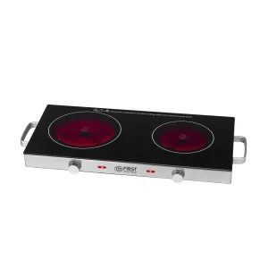 Infrarot-Doppelkochplatte 2800W, Glaskeramik, 20/16,5 cm