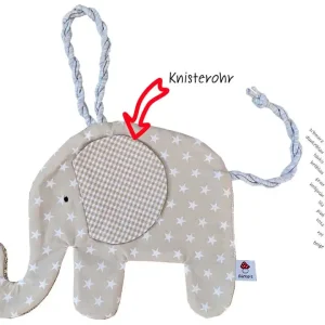 Schmusetier „Elefant“ aus Sternenstoff