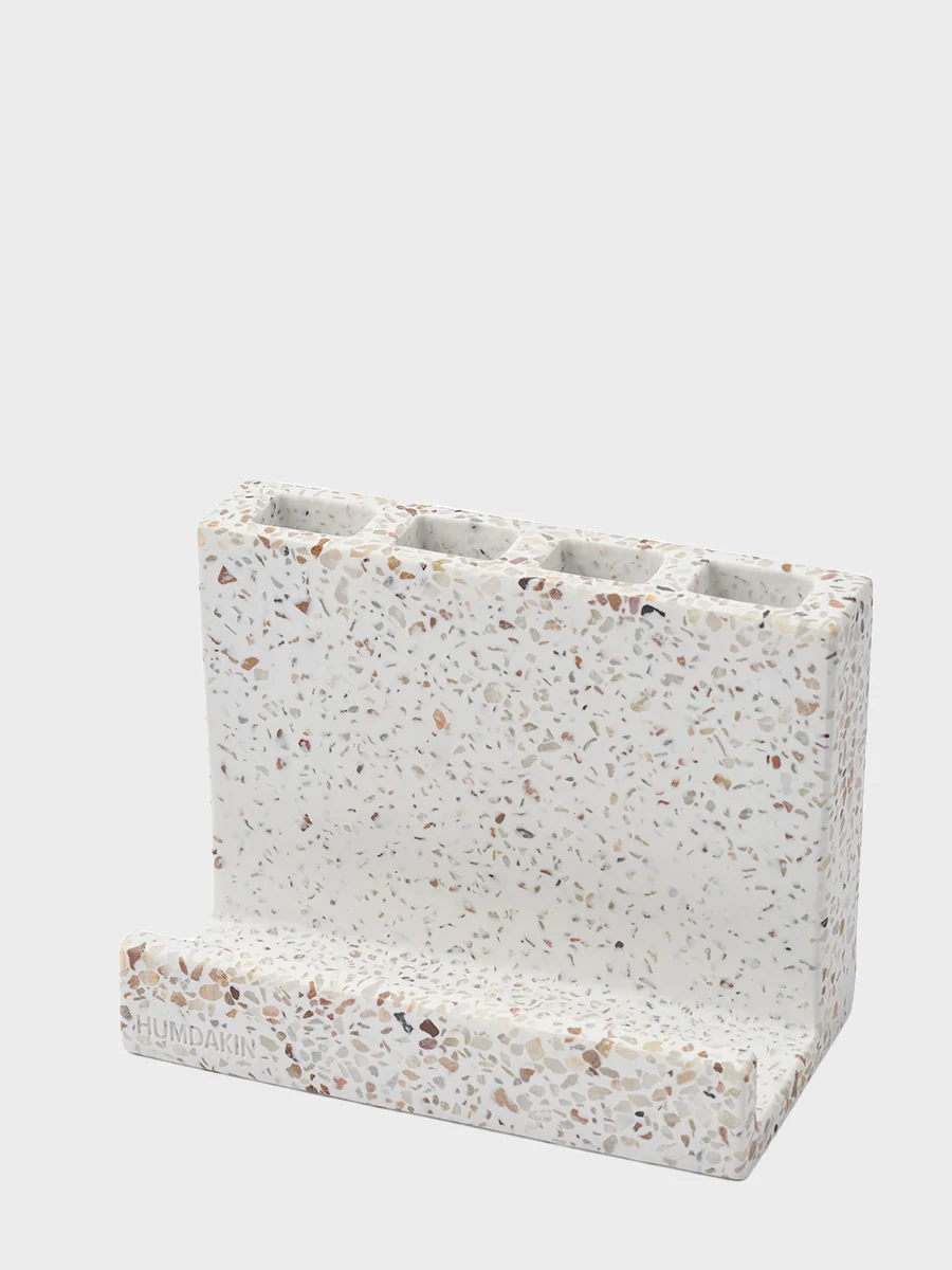Terrazzo Zahnnbürstenhalter - Red/Beige – Bild 3