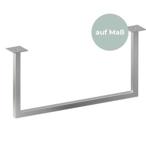 Kleiderstange  „JASPER Q“   U-Form, eckig, AUF MAß  matt gebürstet