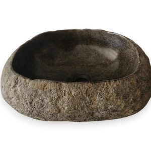 Natursteinbecken Batu Kali I Nr. B1-2604-65 – 54 × 37 × 18 cm