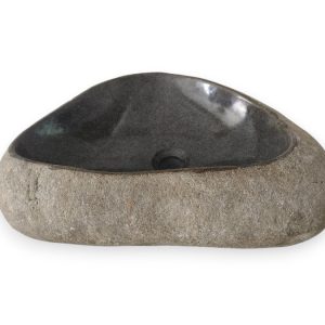Natursteinbecken Batu Kali I Nr. B1-2604-67 – 48 × 37 × 16 cm
