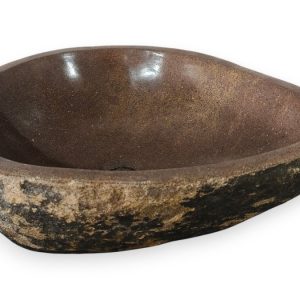 Natursteinbecken Batu Kali IV Nr. B4-2604-53 – 47 × 40 × 16 cm