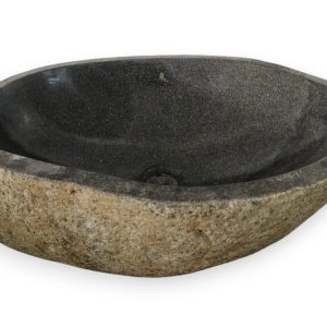 Natursteinbecken Batu Kali IV Nr. B4-2604-89 – 53 × 38 × 15 cm