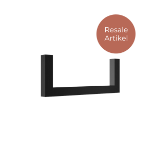 U-Bügel Vierkant  25×25 mm, 800  x 100 mm, schwarz