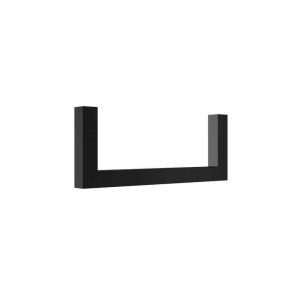 U-Bügel Vierkant  25×25 mm schwarz