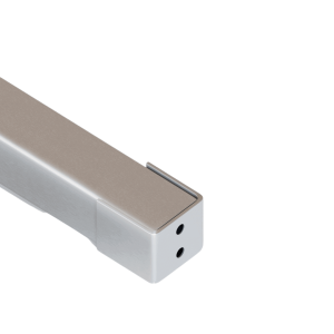 Schrankrohr quadratisch 25×25 mm „matt gebürstet“