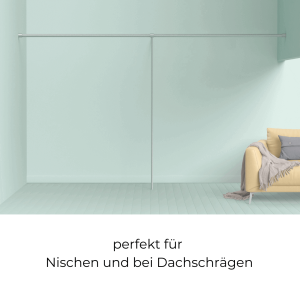 „JONAS“  Kleiderstange mit Bodenstütze, matt gebürstet